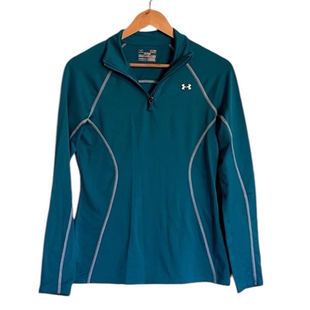 Under Armour Semi-Fitted Cold Gear Blue‎ Quarter Zip- Women’s Size Small